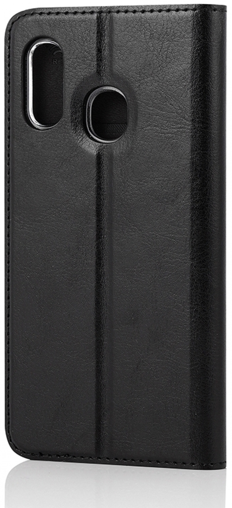 Wave BookCase -suojakotelo, Samsung Galaxy A40, musta