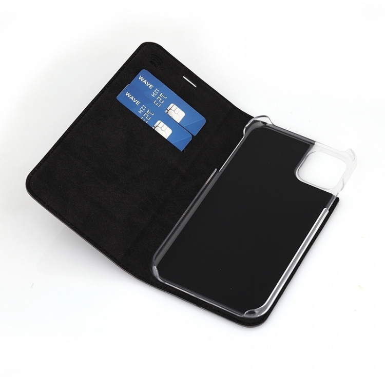 Wave BookCase suojakotelo, iPhone 11, musta Wave BookCase suojakotelo, iPhone 11, musta