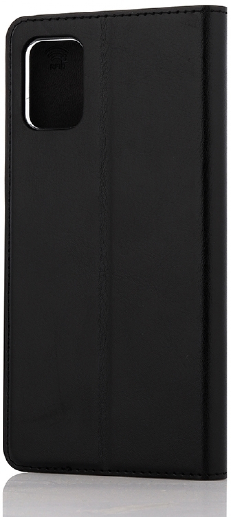 Wave BookCase -suojakotelo, Samsung Galaxy A51, musta