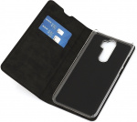 Wave BookCase -suojakotelo, Xiaomi Redmi Note 8 Pro, musta