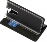 Wave BookCase -suojakotelo, Xiaomi Redmi Note 8 Pro, musta