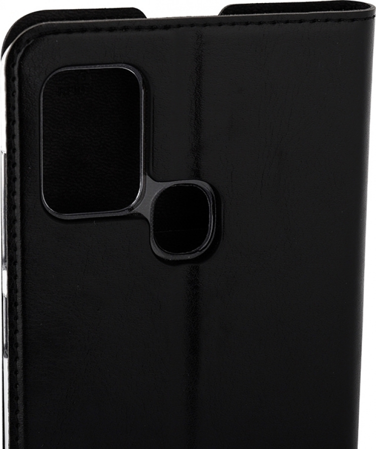 Wave BookCase -suojakotelo, Samsung Galaxy A21s, musta