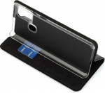 Wave BookCase -suojakotelo, Samsung Galaxy A21s, musta