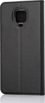 Wave BookCase -suojakotelo, Xiaomi Redmi Note 9 Pro, musta Wave BookCase -suojakotelo, Xiaomi Redmi Note 9 Pro, musta