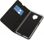 Wave BookCase -suojakotelo, Xiaomi Redmi Note 9 Pro, musta Wave BookCase -suojakotelo, Xiaomi Redmi Note 9 Pro, musta