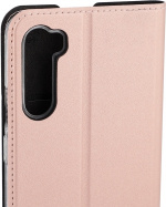 Wave BookCase -suojakotelo, OnePlus Nord, ruusukulta