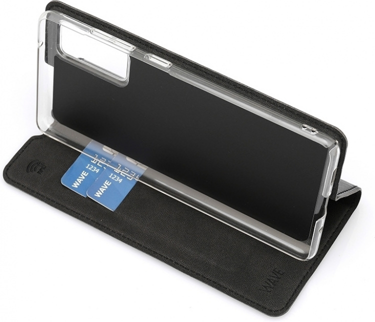 Wave BookCase -suojakotelo, Samsung Galaxy S20 FE 5G / Galaxy S20 FE, musta