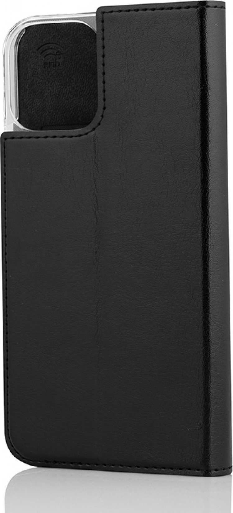Wave BookCase suojakotelo, iPhone 12 Pro / iPhone 12, musta