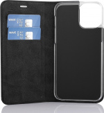 Wave BookCase suojakotelo, iPhone 12 Pro / iPhone 12, musta
