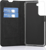 Wave BookCase -suojakotelo, Samsung Galaxy S21, musta Wave BookCase -suojakotelo, Samsung Galaxy S21, musta