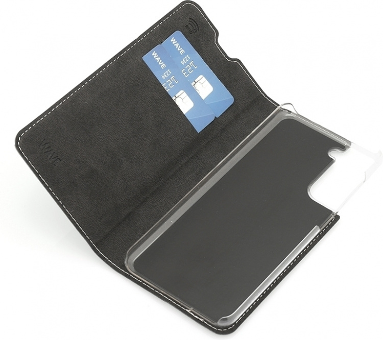 Wave BookCase -suojakotelo, Samsung Galaxy S21, ruusukulta Wave BookCase -suojakotelo, Samsung Galaxy S21, ruusukulta