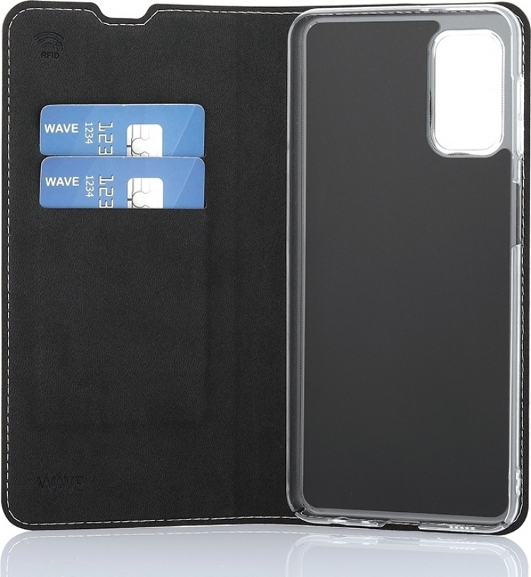 Wave BookCase -suojakotelo, Samsung Galaxy A32 5G, ruusukulta