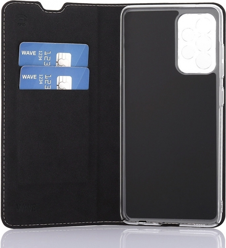 Wave BookCase -suojakotelo, Samsung Galaxy A52 / A52 5G / A52s, ruusukulta