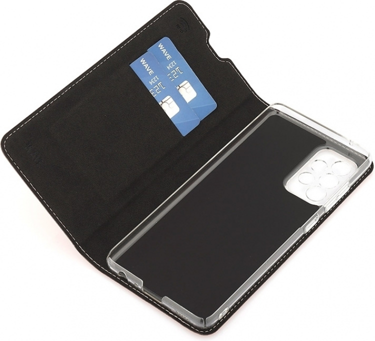 Wave BookCase -suojakotelo, Samsung Galaxy A52 / A52 5G / A52s, ruusukulta