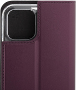 Wave BookCase suojakotelo, iPhone 12 / 12 Pro, Smoky Sangria