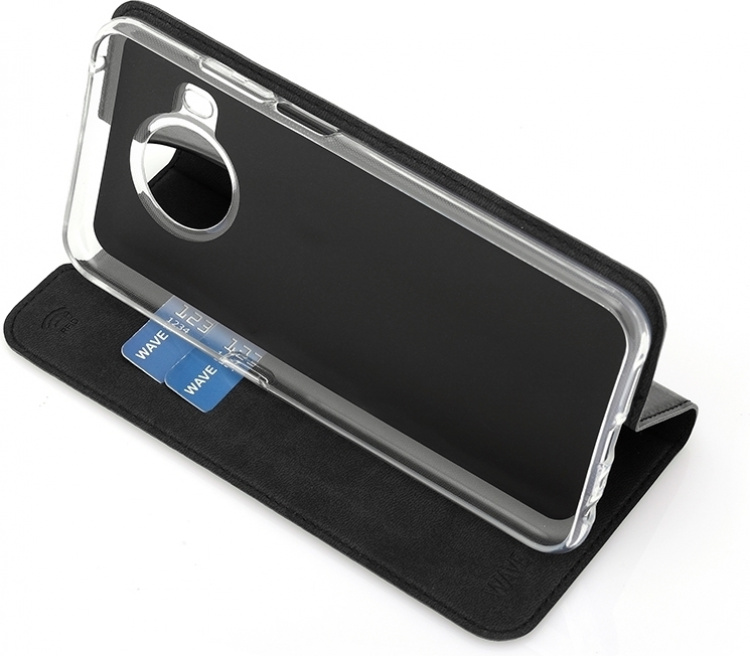 Wave BookCase -suojakotelo, Nokia X10 / X20, musta