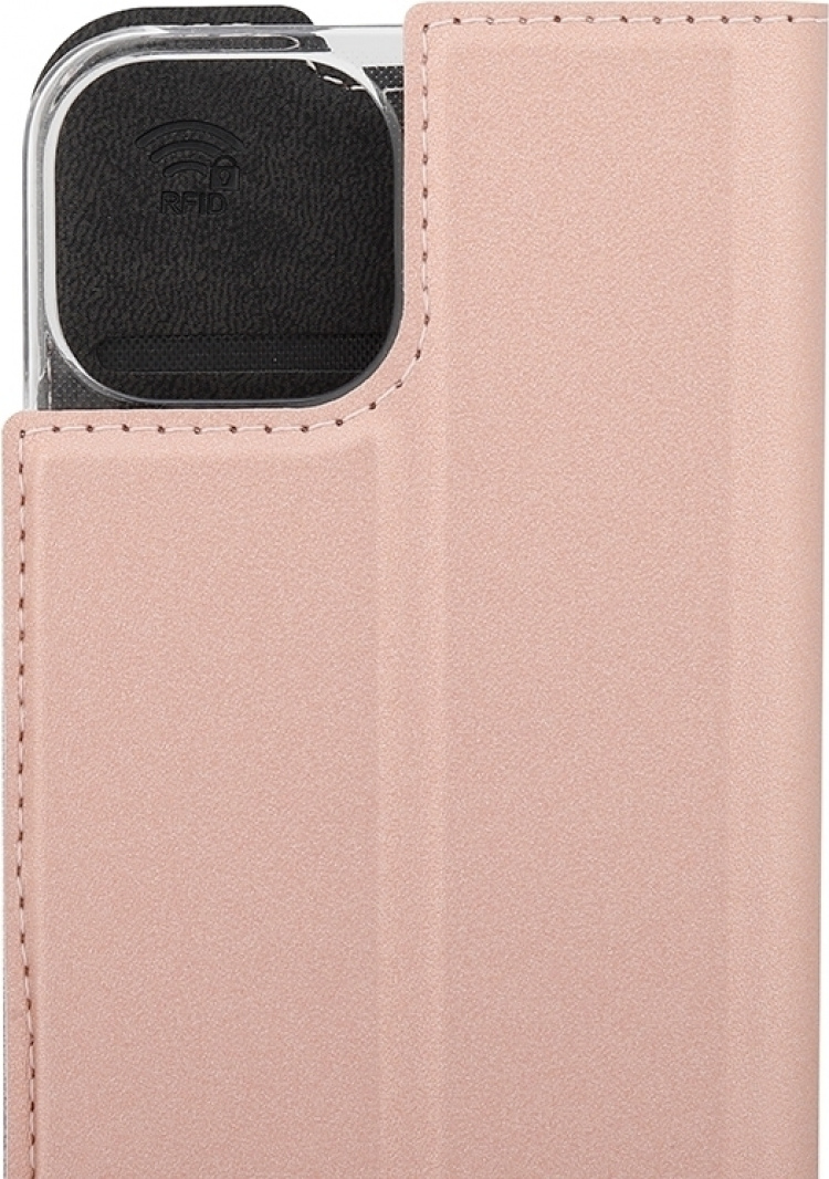 Wave BookCase -suojakotelo, iPhone 13 mini, ruusukulta Wave BookCase -suojakotelo, iPhone 13 mini, ruusukulta