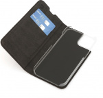 Wave BookCase -suojakotelo, iPhone 13, musta