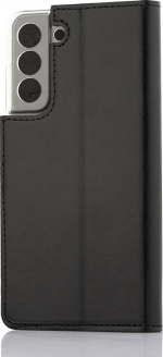 Wave BookCase -suojakotelo, Samsung Galaxy S21 FE 5G, musta Wave BookCase -suojakotelo, Samsung Galaxy S21 FE 5G, musta