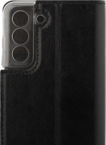 Wave BookCase -suojakotelo, Samsung Galaxy S21 FE 5G, musta Wave BookCase -suojakotelo, Samsung Galaxy S21 FE 5G, musta