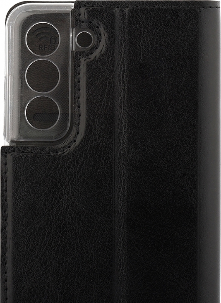 Wave BookCase -suojakotelo, Samsung Galaxy S21 FE 5G, musta Wave BookCase -suojakotelo, Samsung Galaxy S21 FE 5G, musta