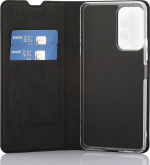 Wave BookCase -suojakotelo, Samsung Galaxy A53 5G, musta