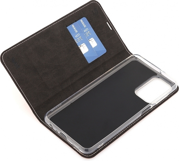 Wave BookCase -suojakotelo, Samsung Galaxy A23 5G, ruusukulta