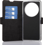 Wave BookCase -suojakotelo, Honor Magic5 Lite, Smoky Sangria