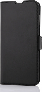 Wave BookCase -suojakotelo, Samsung Galaxy A14 4G, musta