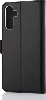 Wave BookCase -suojakotelo, Samsung Galaxy A14 4G, musta