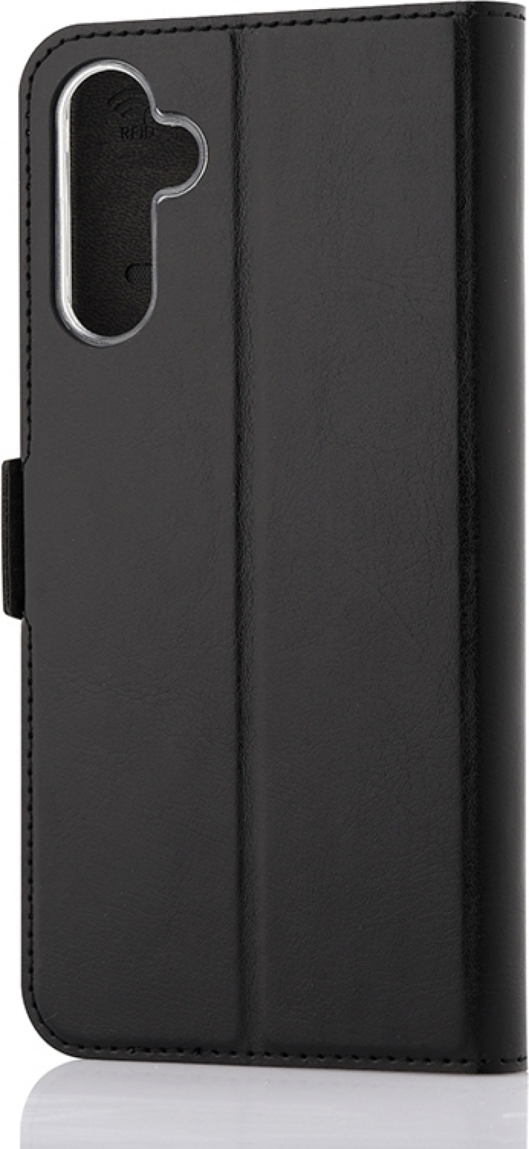 Wave BookCase -suojakotelo, Samsung Galaxy A14 4G, musta