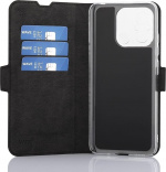 Wave BookCase -suojakotelo, Xiaomi Redmi 12C, musta