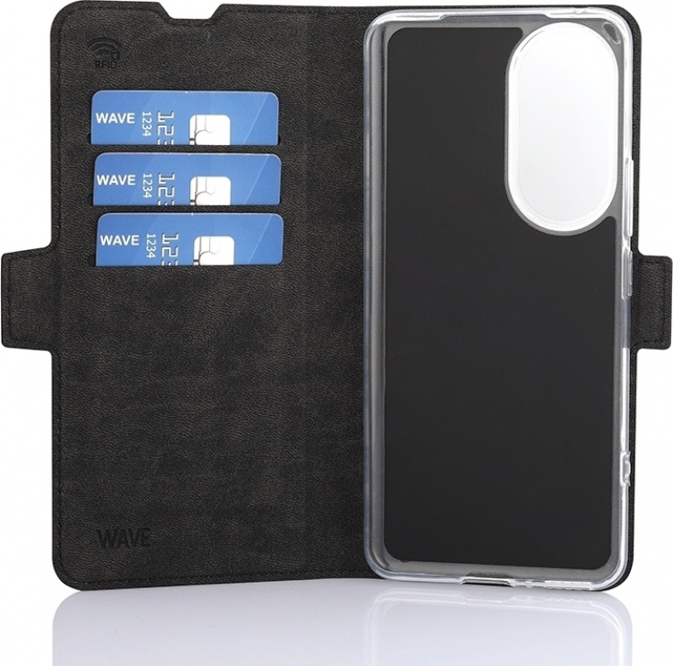 Wave BookCase -suojakotelo, Honor 90, musta