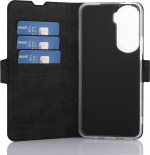 Wave BookCase -suojakotelo, Honor 90 Lite, musta