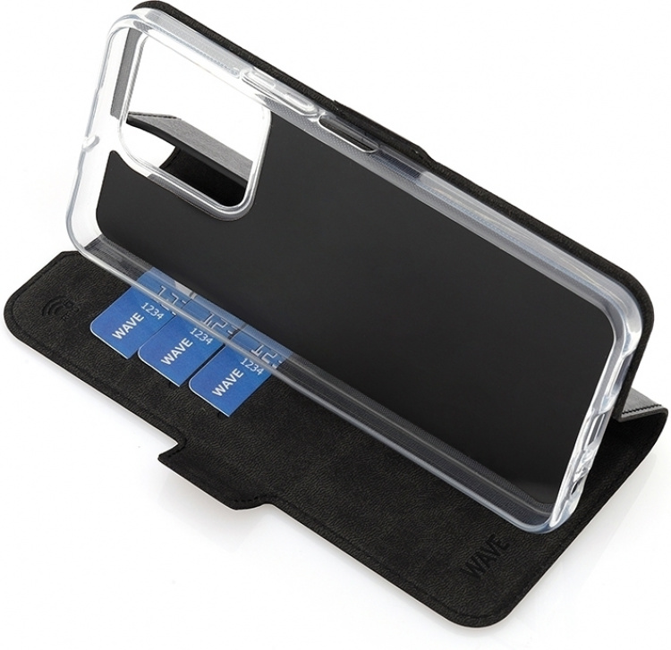 Wave BookCase -suojakotelo, Honor X6a, musta