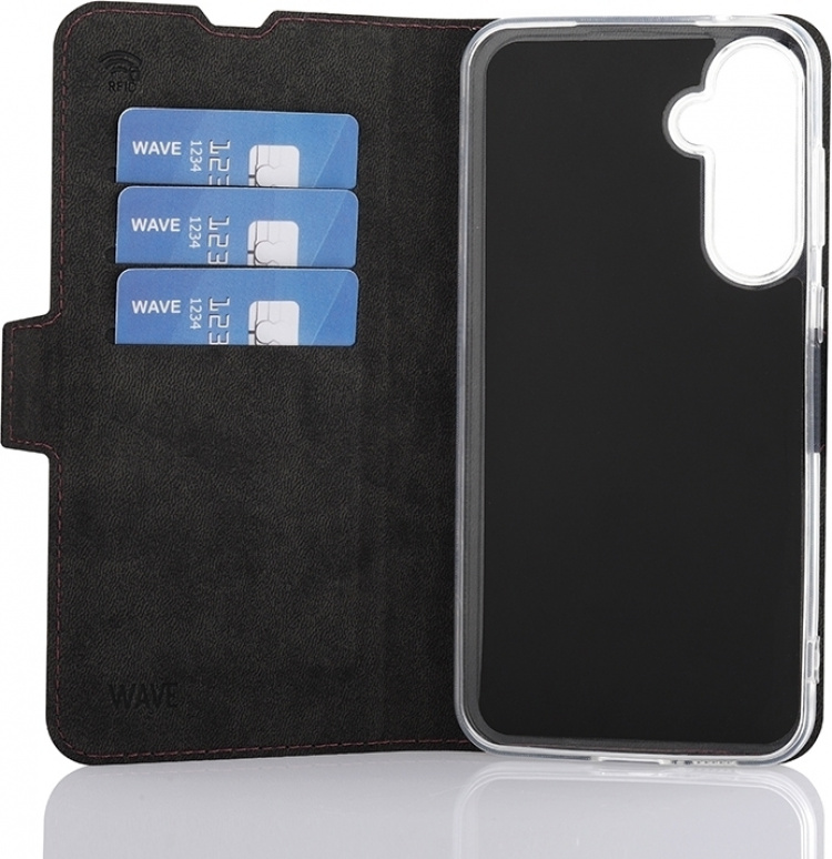 Wave BookCase -suojakotelo, Samsung Galaxy S23 FE 5G, Smoky Sangria