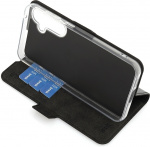 Wave BookCase -suojakotelo, Samsung Galaxy S23 FE 5G, musta Wave BookCase -suojakotelo, Samsung Galaxy S23 FE 5G, musta