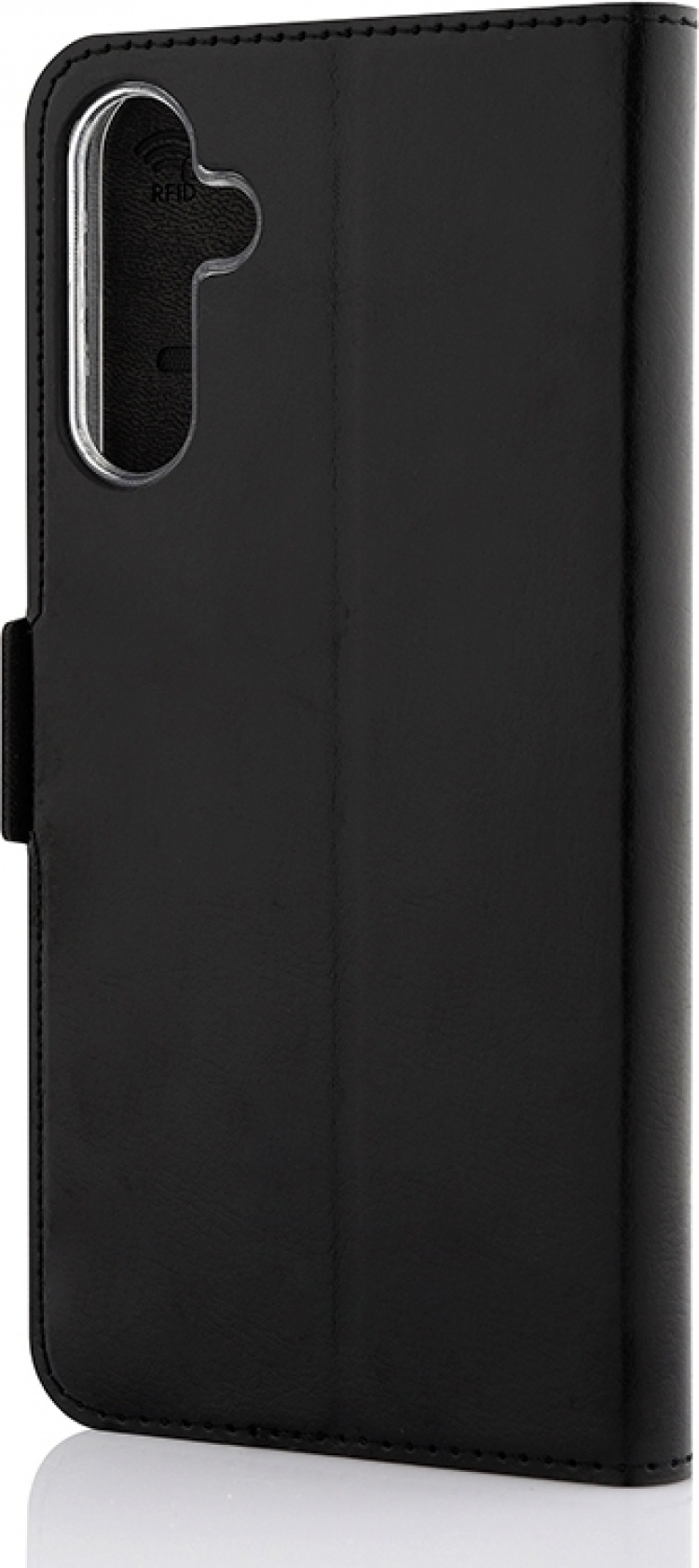 Wave BookCase -suojakuori, Samsung Galaxy A15, musta