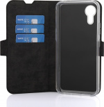 Wave BookCase -suojakuori, Samsung Galaxy XCover7, musta