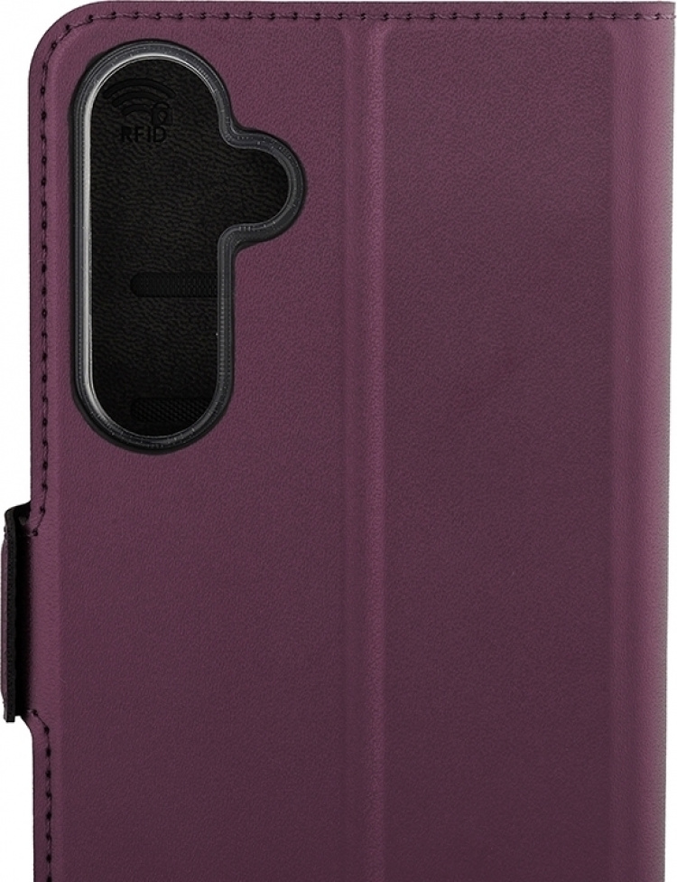 Wave BookCase -suojakuori, Samsung Galaxy A35 5G, Smoky Sangria