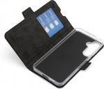 Wave BookCase -suojakuori, Samsung Galaxy A55 5G, musta