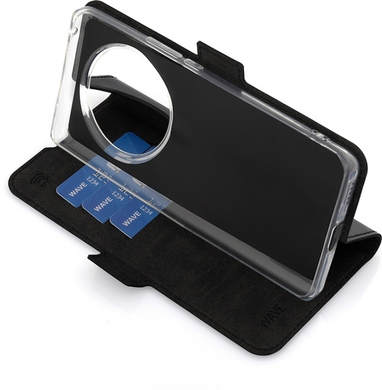 Wave BookCase -suojakuori, Honor Magic6 Lite, musta Wave BookCase -suojakuori, Honor Magic6 Lite, musta