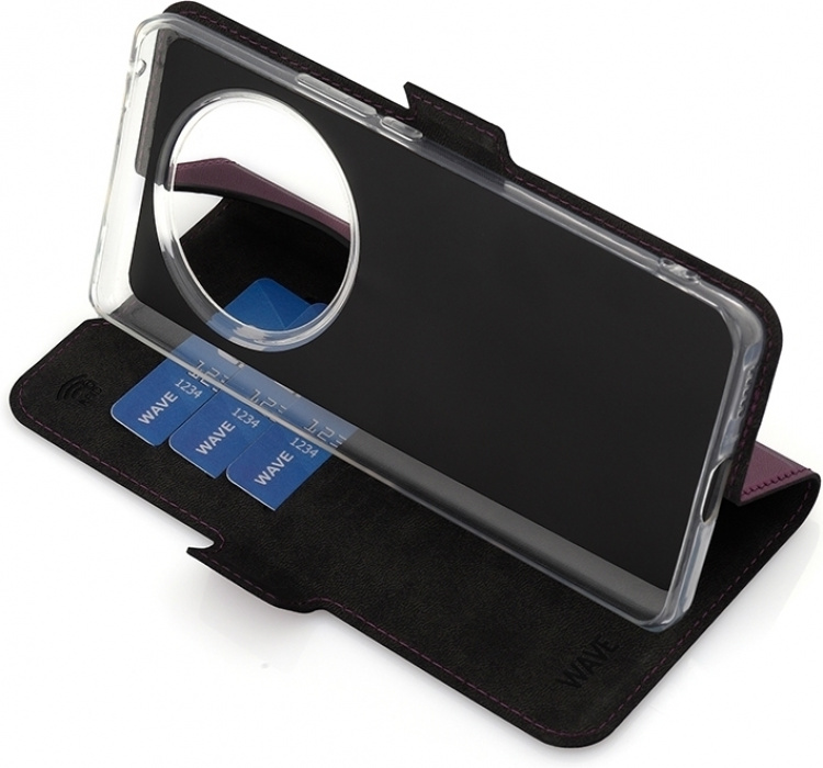 Wave BookCase -suojakuori, Honor Magic6 Lite, Smoky Sangria Wave BookCase -suojakuori, Honor Magic6 Lite, Smoky Sangria