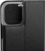 Wave BookCase suojakotelo, iPhone 12 mini, musta