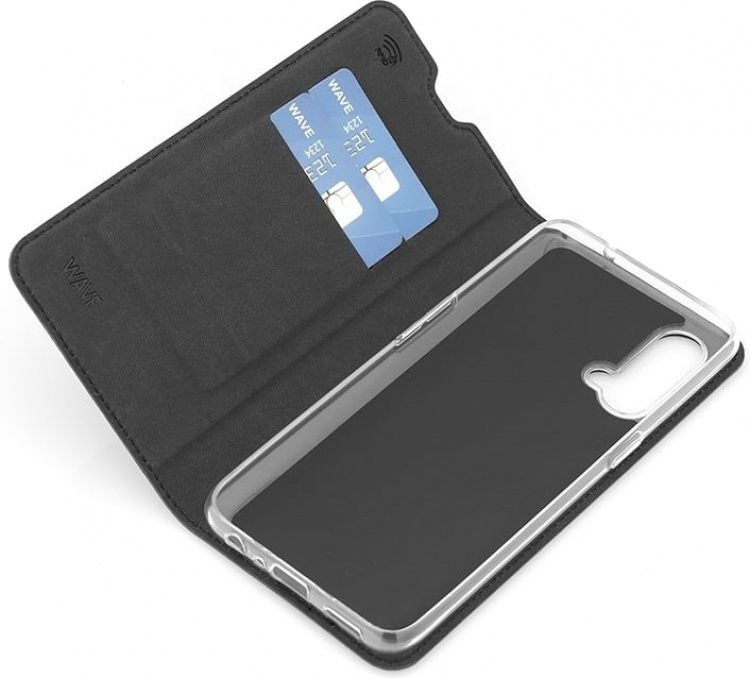 Wave BookCase -suojakotelo, OnePlus Nord CE 5G, musta Wave BookCase -suojakotelo, OnePlus Nord CE 5G, musta