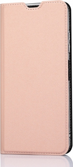 Wave BookCase -suojakotelo, Samsung Galaxy A22 5G, ruusukulta