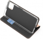 Wave BookCase -suojakotelo, Samsung Galaxy A22 5G, ruusukulta