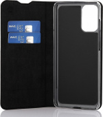 Wave BookCase -suojakotelo, Samsung Galaxy S20+, musta