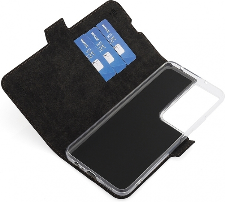 Wave BookCase -suojakotelo, Honor X7b, taupe Wave BookCase -suojakotelo, Honor X7b, taupe