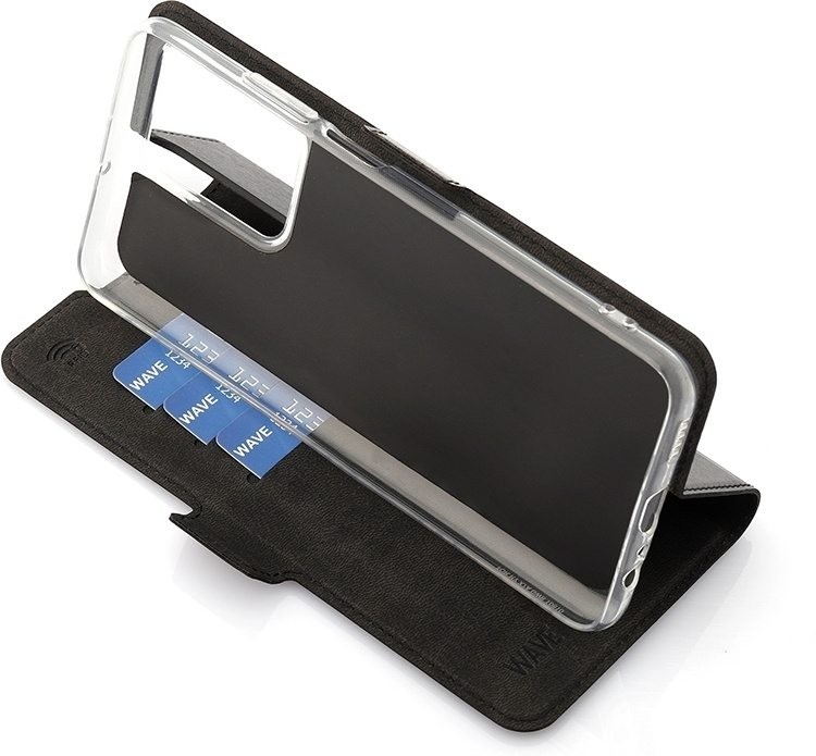 Wave BookCase -suojakotelo, Honor X7a, musta Wave BookCase -suojakotelo, Honor X7a, musta